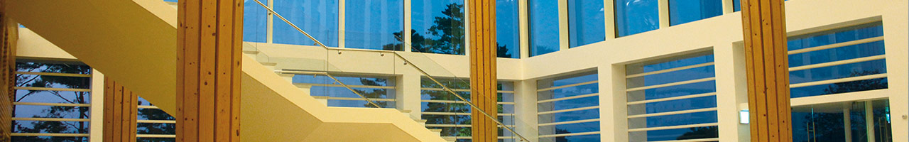 Rahmenglas Trennwand Muster